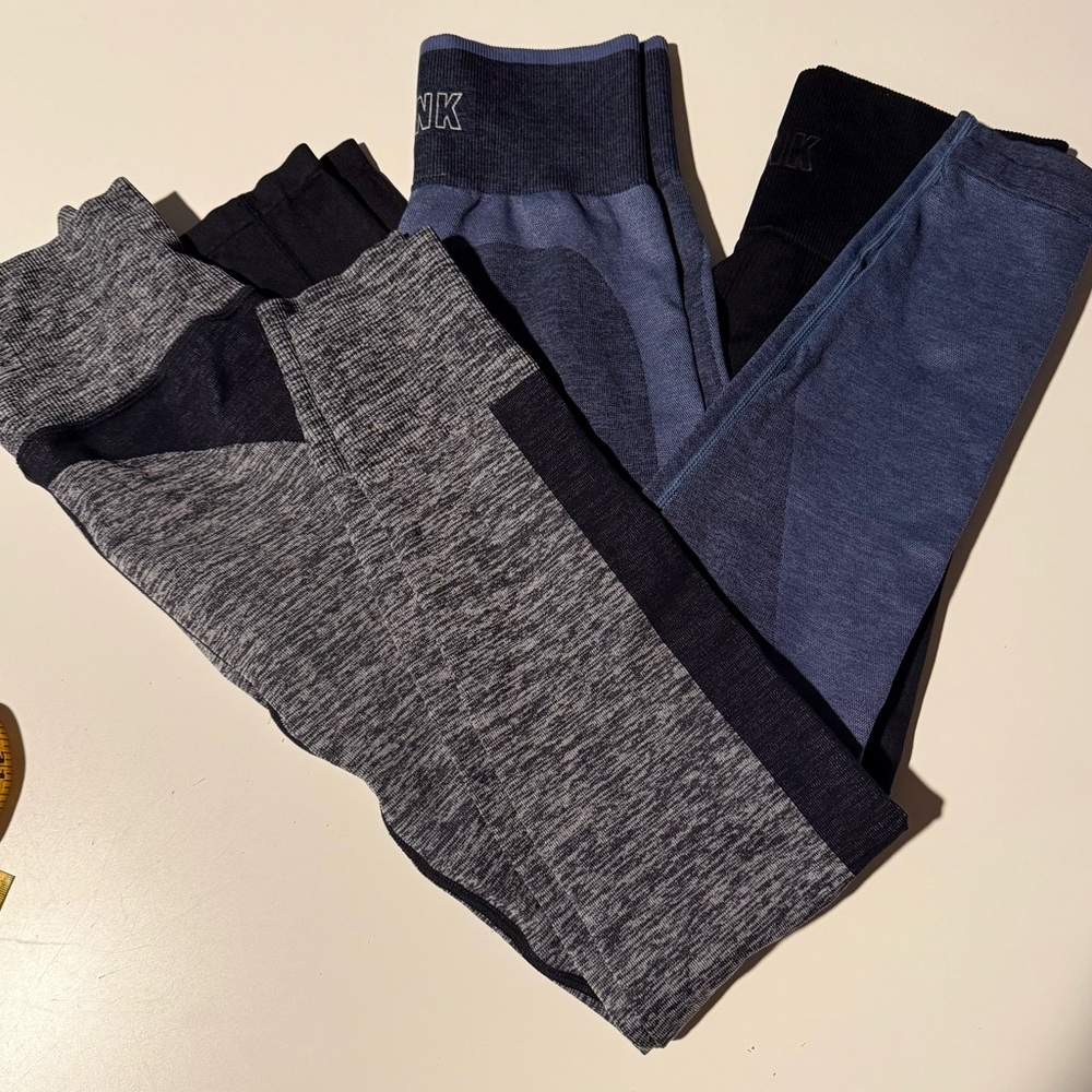 3 pairs of vs leggings